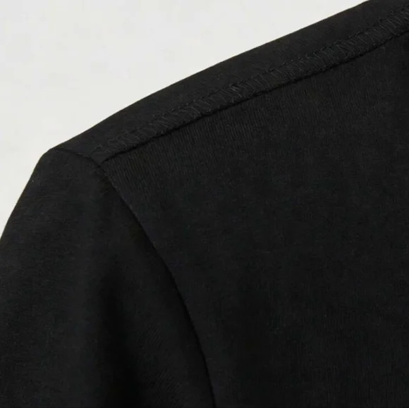 Top Mom Graphic Tee - Black with White & Red Print - Picture 4 of 4